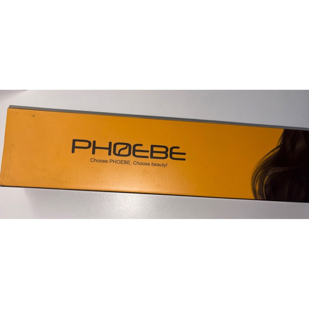 PHOEBE Curling / Flat Iron Brush Anti-Scald Bristles Instant Heat Up NIB!